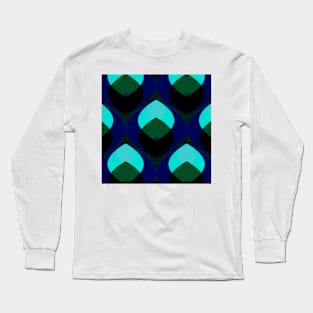 Peacock Xray Feather Long Sleeve T-Shirt